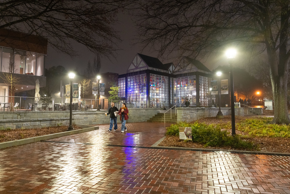 Campus at night